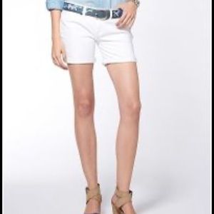 Lucky Brand White Distressed Abbey Short Waist 25